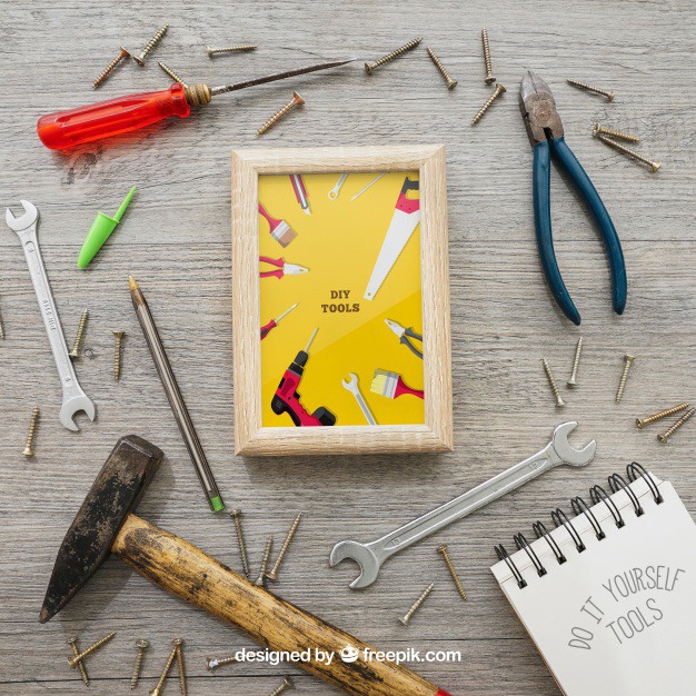 Frame, tools and screws Free Psd. See more inspiration related to Frame, Mockup, Paper, Photo frame, Doodle, Photo, Mock up, Tools, Notes, Nails, Hammer, Notepad, Wrench, Up, Male, Note paper, Screwdriver, Objects, Things, Composition, Mock, Screws, Pliers and Masculine on Freepik.