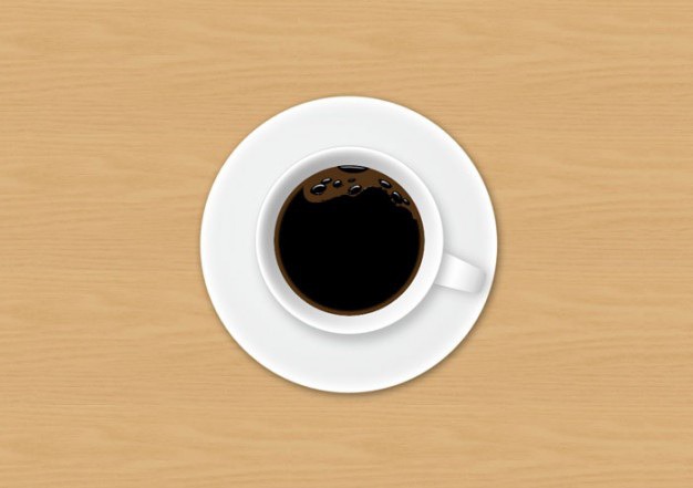 Coffee cup top view Free Psd. See more inspiration related to Background, Coffee, Wood, Wood background, Coffee cup, Cup, Psd, Mug, View, Material, Top, Coffee mug, Horizontal and Layered on Freepik.