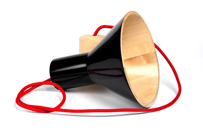 Antek Lamp by Otoprojekt natural maple wood black antek lamp #lamp #design #lampshade #product #lighting #light