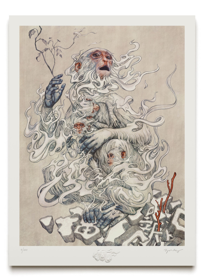 James Jean Celebrates the Year of the Monkey With New Print illustration
