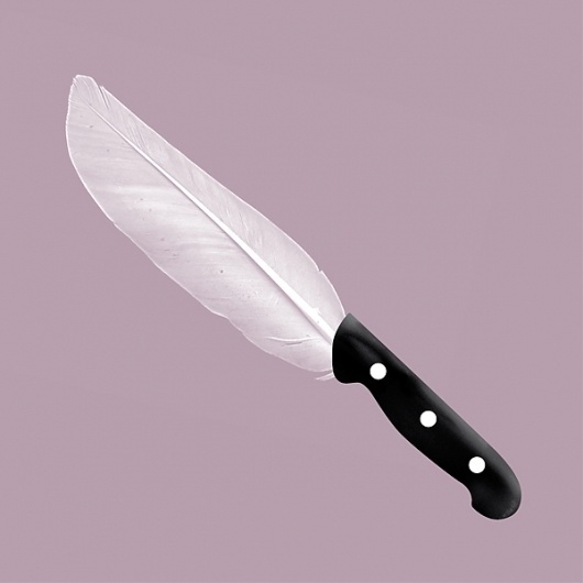 Modik Estudio | Diseño Gráfico | Diseño de Producto | Comunicación | Diseño Web #spain #modik #valencia #illustration #metaphor #knife #dagger #pluma