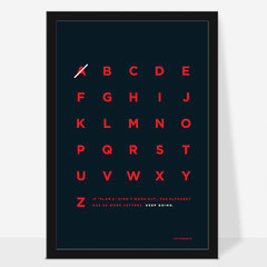 If Plan A didint work, there 25 more letters in the alphabet. Keep going. #typography #poster #artprint #alphabet #minimalist #letternote #s