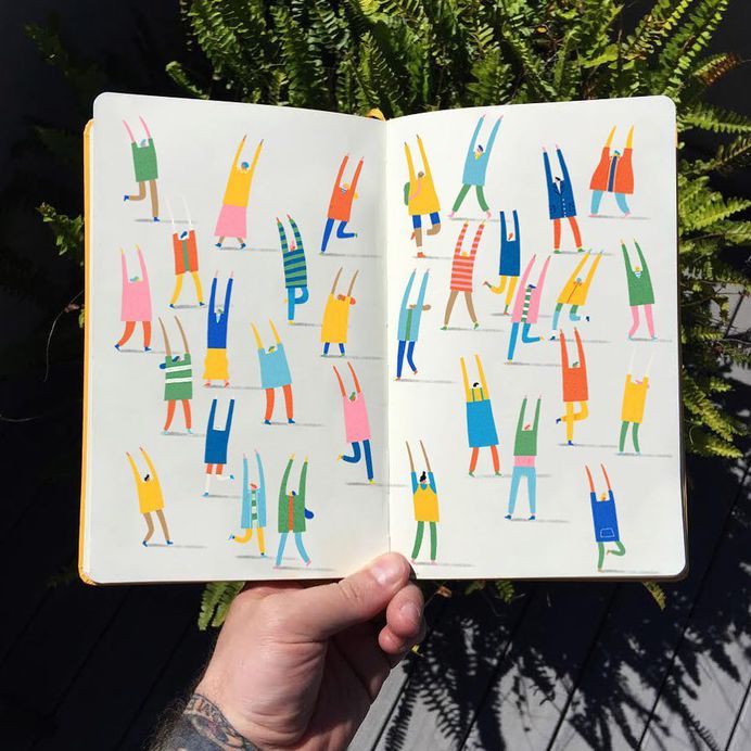 Starting trends 🌿All coloured and mocked up Happy Monday ☀️ . . . . #art #artwork #artist #bestoftheday #book #books #creative #design #graphicdesignblg #graphicdesignblg #happy #instagood #instalike #instagram #instadaily #illustration #illustree #illustrator #illustrationartists #like #melbourne #markconlan #print #picame #sketch #sketchbook