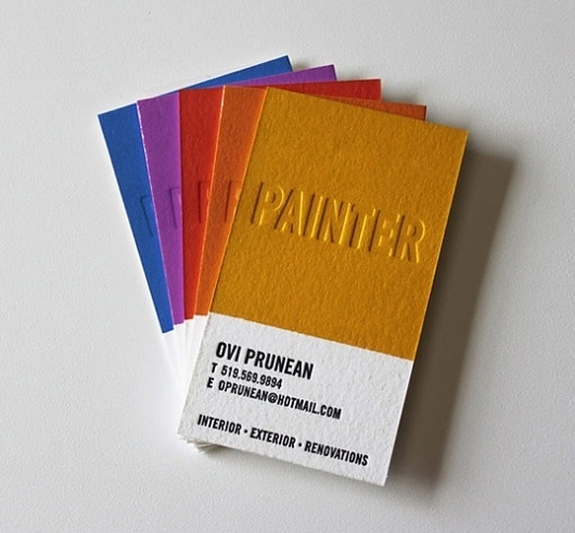 Ovi Prunean : Lovely Stationery . Curating the very best of stationery design #business #card #print #yellow #letterpress #color #chip #pantone #promotion