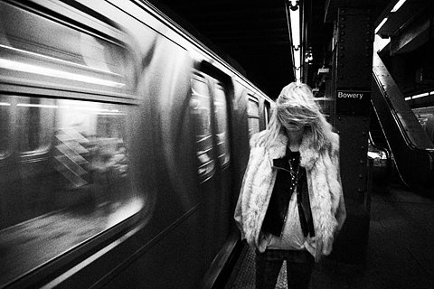Claustrophobically Agoraphobic #white #black #subway #photography #and