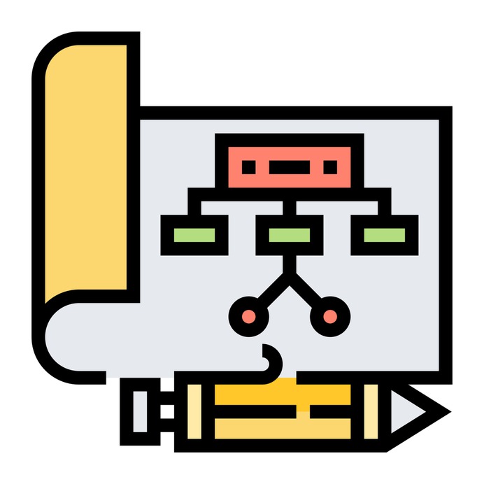 See more icon inspiration related to paper, chart, organization, Tools and utensils, paper roll, planning, structure, network, management and networking on Flaticon.