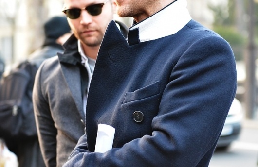 JAK & JIL #collar #blazer #style #navy