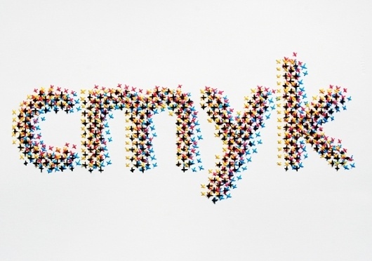 Evelin Kasikov CMYK Embroidery | Handprinted Alphabet | typetoken® #embroidery #hand #letterforms #made