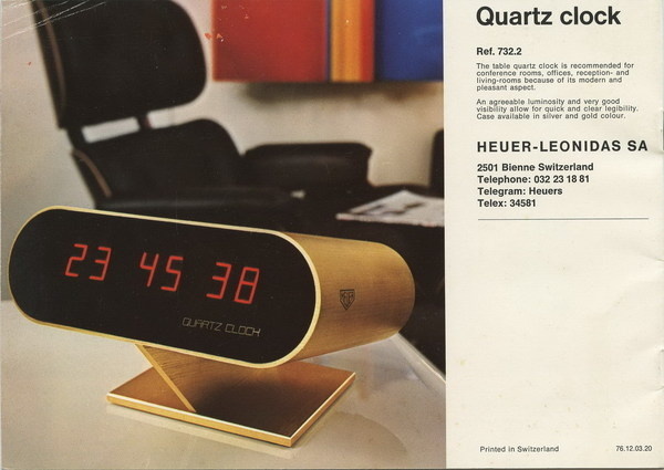 Heuer Clock #clock #retro #heuer
