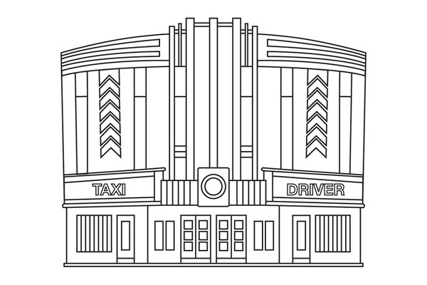 James Kape #line #vector #illustrator #building #architecture