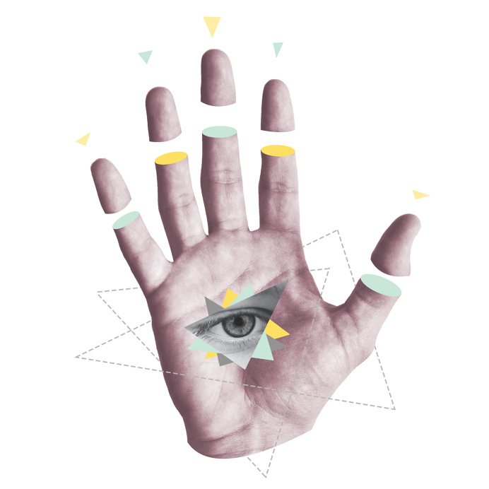 See, Hear, Speak No Evil Hand Collage - John Sippel | vltrr vltrr.com