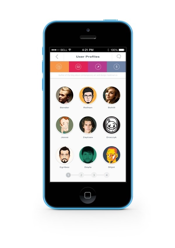 Portfolio UI on Behance #coler #design #ui #iphone #app