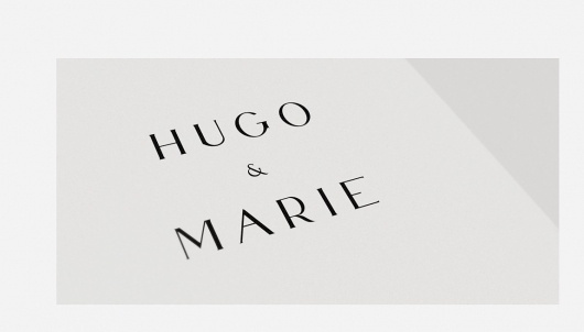 Hugo & Marie Identity — Mario Hugo