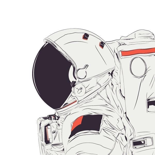 CranioDsgn Vector Illustrations (28) #vector #astronaut #space #illustration #drawing