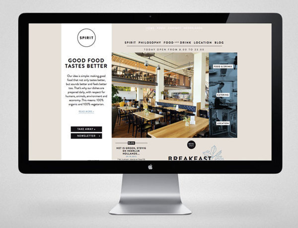 SPIRIT on Behance #website