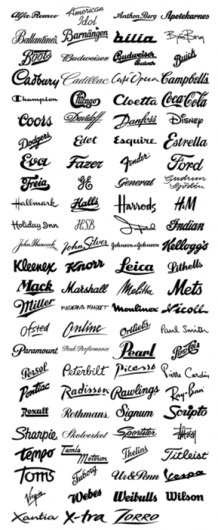 Typeverything.com @typeverything - Script logos. - Typeverything #lettering #logos #wordmarks
