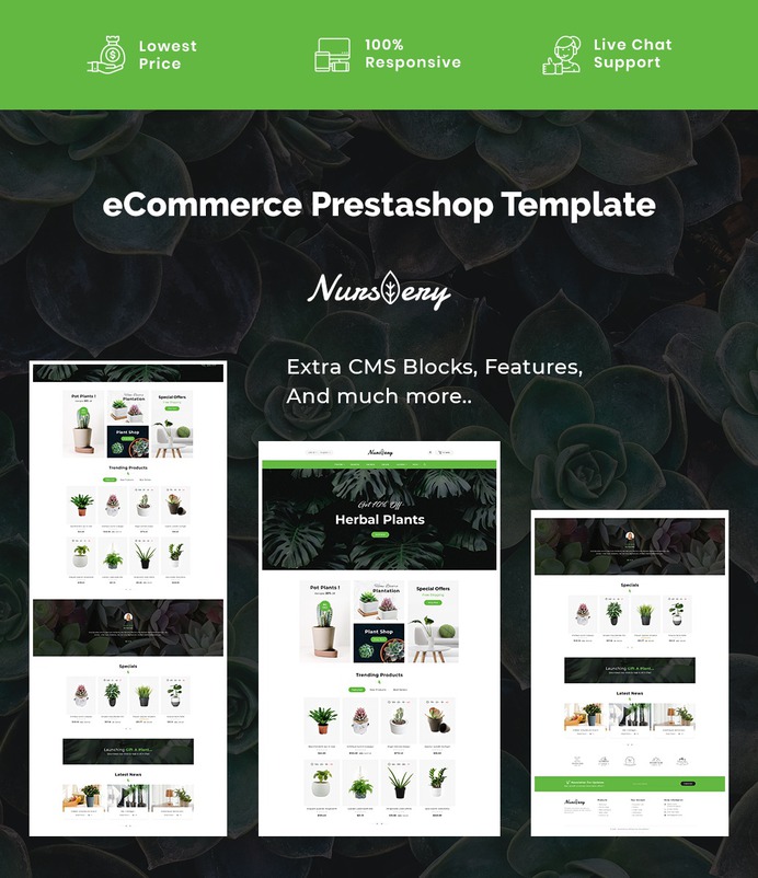 #Nursery #Plant & #Garden #Tools Store #Prestashop #Responsive #Theme | #TemplateTrip #eCommerce #Website #Template