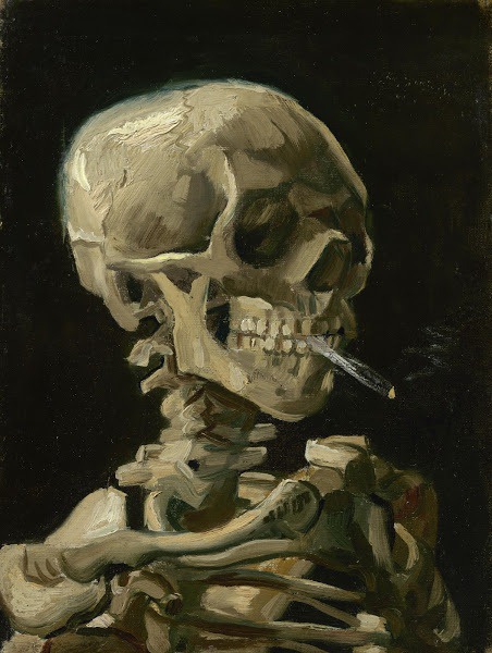Vincent van Gogh - Head of a Skeleton with a Burning Cigarette - Van Gogh Museum