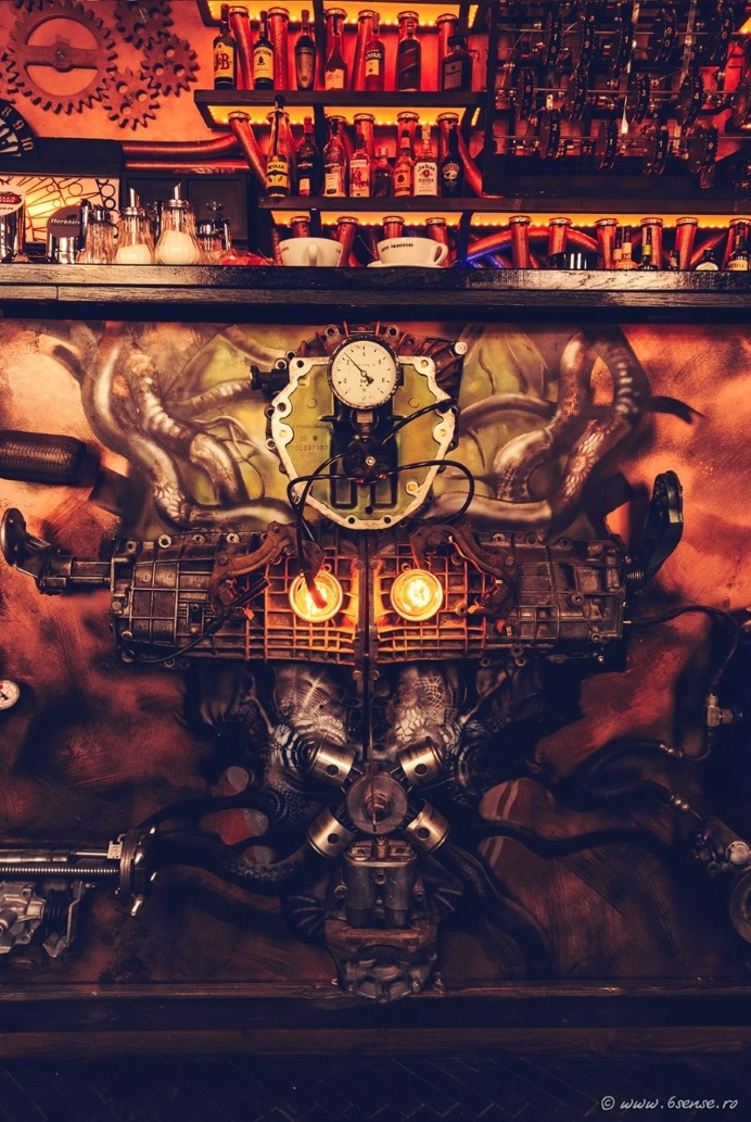 Steampunk-Themed Bar