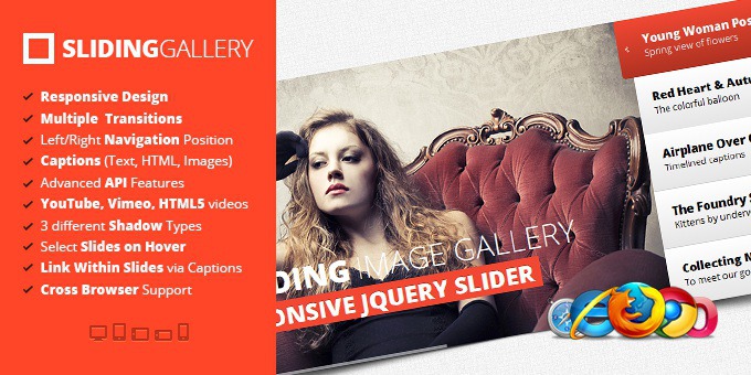 jQuery Sliding Image Gallery