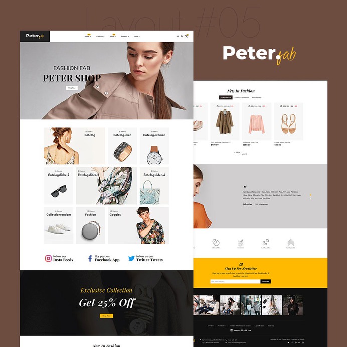 #Peter - #Fashion #Boutique For #Creatives - #Prestashop #Responsive #Theme | #TemplateTrip #eCommerce #Website #Design #Template