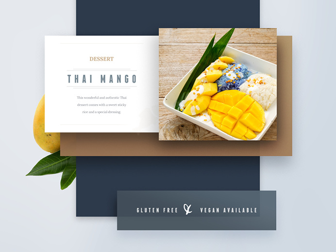 Drop-shadows are making a come back #UI https://dribbble.com/shots/2280733-Menu-from-the-world