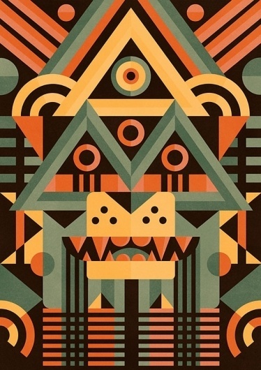 Eight Hour Day » Blog » The Best Thing I Saw Today • January 30, 2012 #illustration #geometric #tiger
