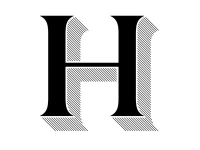 Domaine Display "Shaded H" #shaded #display #domaine