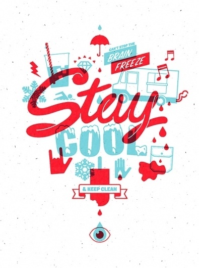 Stay Cool & Keep Clean #illustration #typography