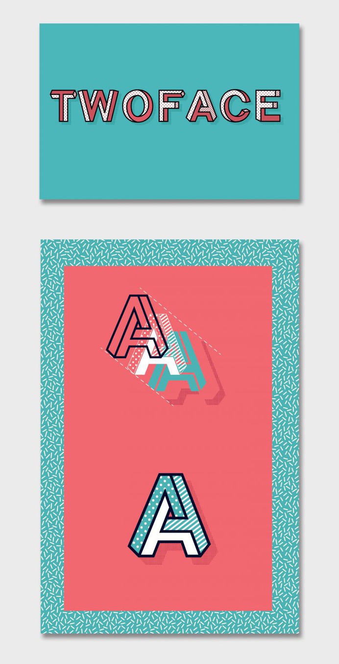 TWOFACE™ font
