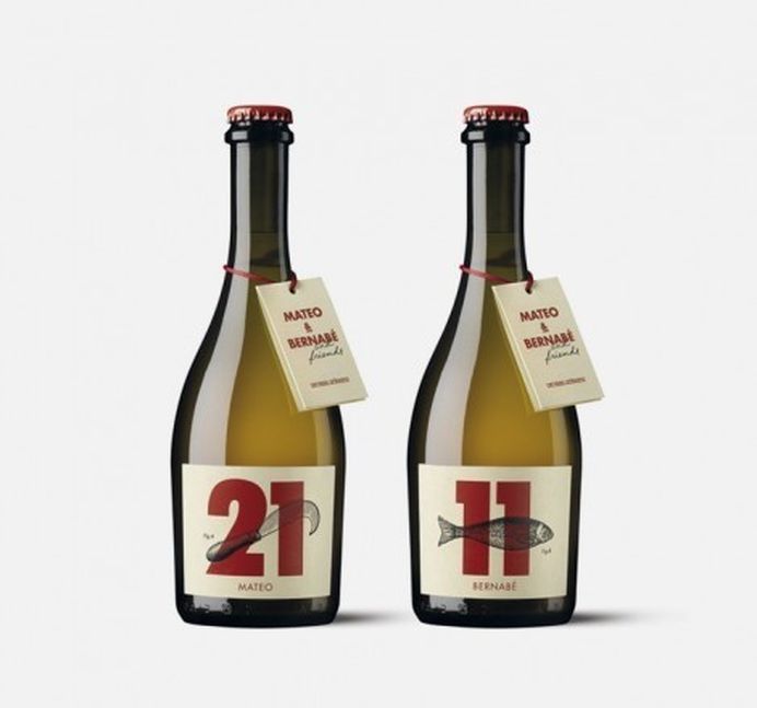Mateo & Bernabé Beer Bottles #packaging #beer #label #bottle