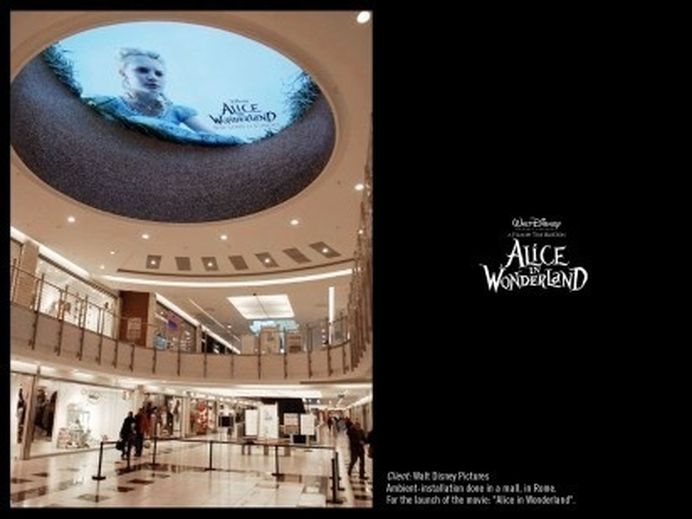 I Believe in Advertising | ONLY SELECTED ADVERTISING | Advertising Blog & Community » Walt Disney Pictures, Alice in Wonderland: Hole #advertising