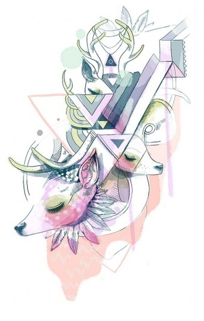 All sizes | Untitled | Flickr - Photo Sharing! #illustration #design #deer #sonmisonmi