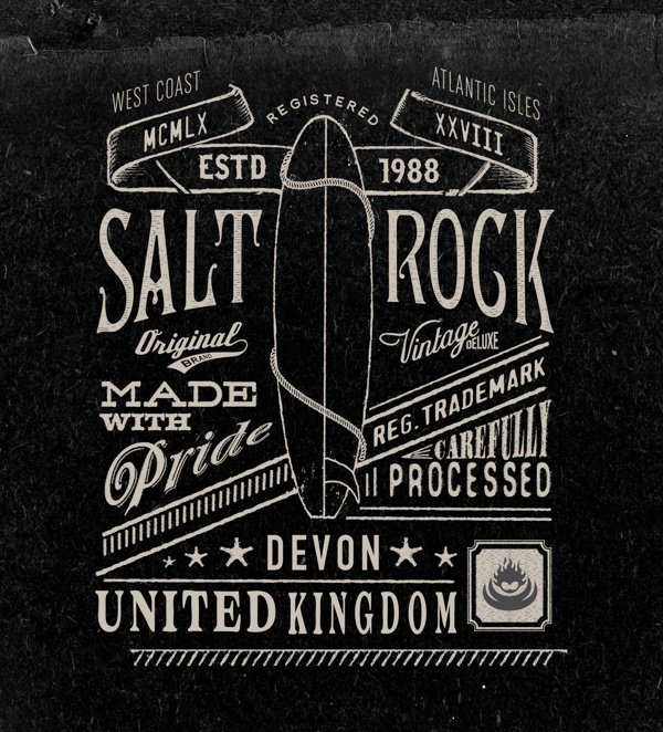 Vintage graphics No.2 on Behance #neil #rock #bleach #salt