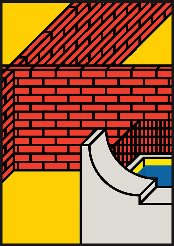 Town Planning — Peter Judson #isometric #shapes #color