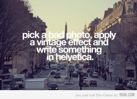 9GAG - Just for Fun! #helvetica