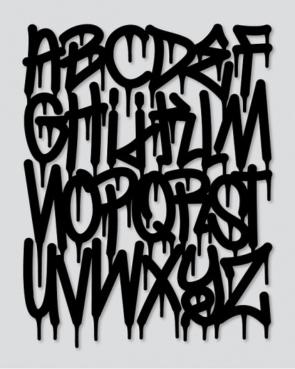 Typography inspiration example #245: Numero Uno typeface on Typography Served #graffiti #text #typography