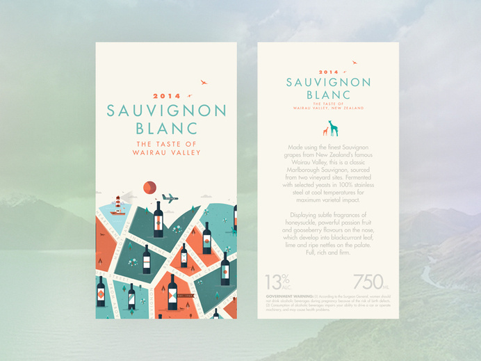 For the love of wine // Sauvignon Blanc #cityscape #city #illustrator #wine #texture #map #label #illustration #vintage #poster #animals #logo