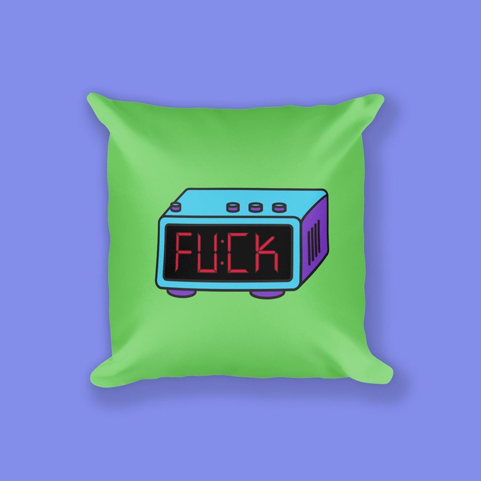 Fuck Square Pillow #creed