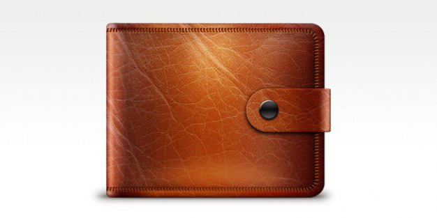 Leather wallet icon Free Psd. See more inspiration related to Icon, Icons, Psd, Leather, Wallet, Files and Horizontal on Freepik.