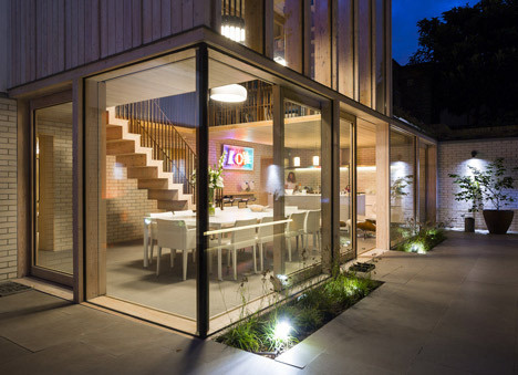 East London House by David Mikhail Architects #brick #wood #architecture #facades