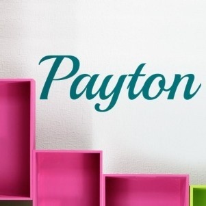 Cute name wall decal would look great in a girl's bedroom or dorm room. Or as a family name. Wall sticker from http://cozywallart.com #DIY