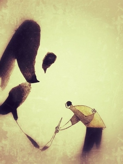 the master and the line on the Behance Network #calligraphy #illustration #painting
