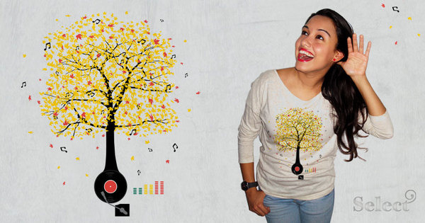 Sounds of Nature #fall #threadless #vinyl #autumn #tee #music #shirts