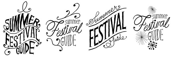more information about Summer Festival Guide #hand lettering