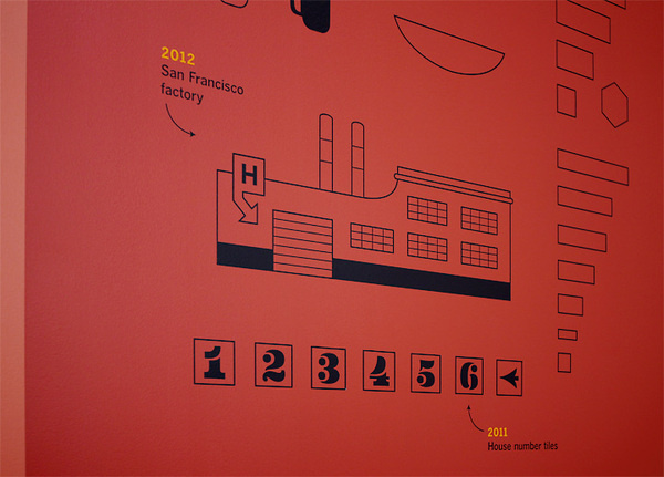 Timeline Mural : Livia Foldes #ceramics #heath #design #graphic #environmental #graphics