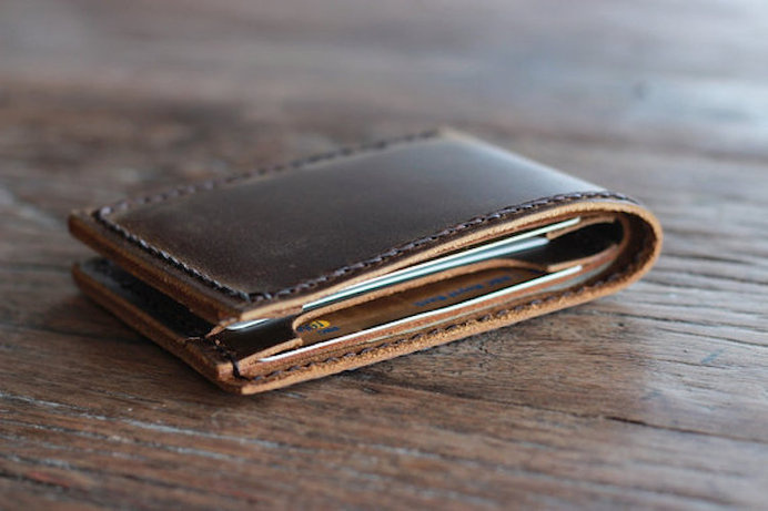 Mens Leather Bifold Wallet by JooJoobs #tech #flow #gadget #gift #ideas #cool