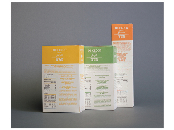 DeCecco Pasta Packaging #packaging #pasta #dececco