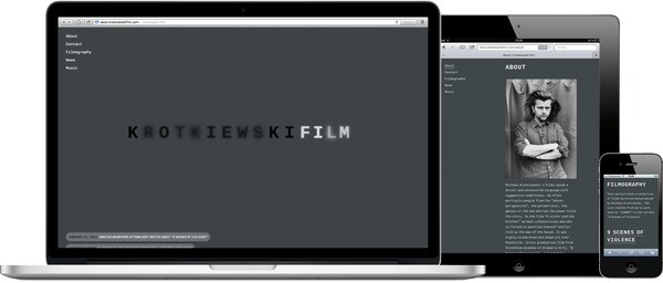 Krotkiewski Film on various devices #web