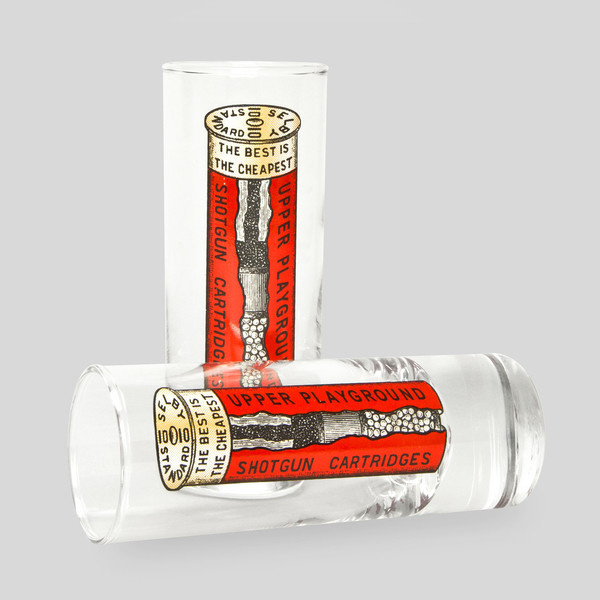 Shotgun Cartridge Shooter Glass Set of 2